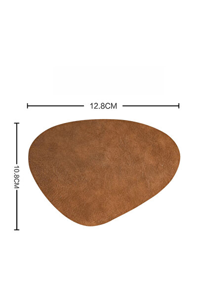 choice2 Walnut brown 4pcs/set Leather Coaster Artificial Leather Coaster Drin...