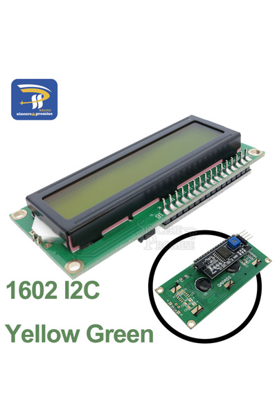 Choice4 لوحة عرض LCD خضراء 1602 I2C، وحدة 1602 2004 12864 PCF8574T، محول واجه...
