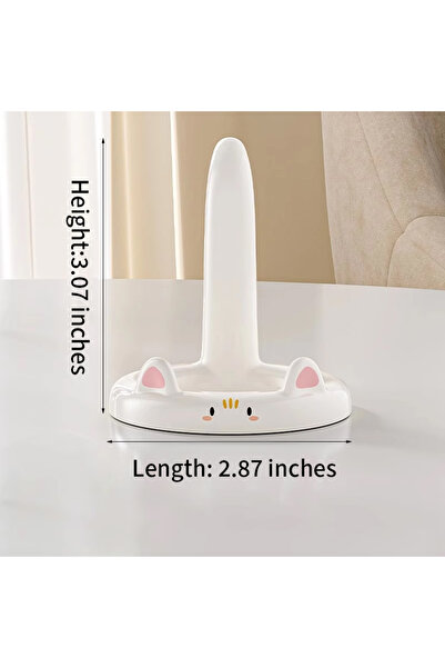 Choice4 حامل هاتف أبيض قطعة واحدة بتصميم قطة كرتونية لطيفة، الأكثر مبيعًا، حا...