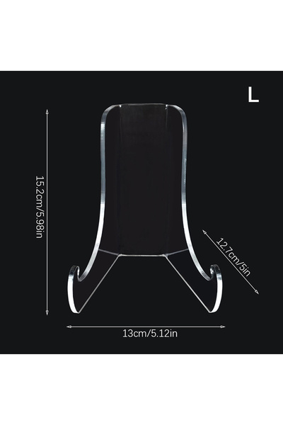 Choice1 L Clear Acrylic Plate Stand Countertop Tea Brick Book Magazine Painti...