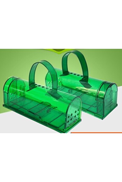 Choice مصيدة فئران بلاستيكية خضراء مكونة من قطعتين، مناسبة لغرف النوم والمطاب...