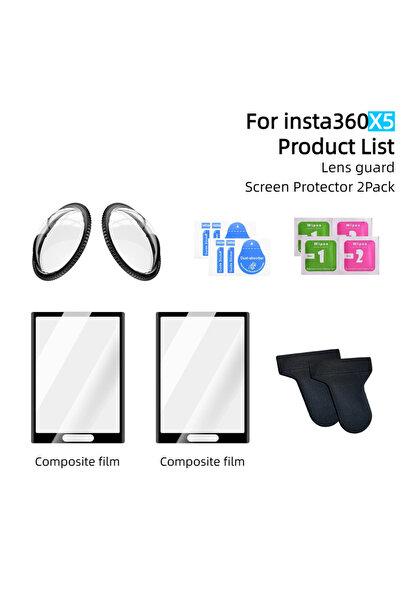 Choice8 مجموعة من 9 قطع من فيلم زجاجي مقوى لهاتف X5، واقي شاشة مضاد للخدش لها...