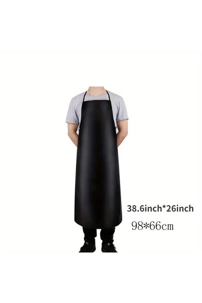 Choice1 M PU Leather Heavy Duty Waterproof Apron for Dishwashing 40 Inch Work...