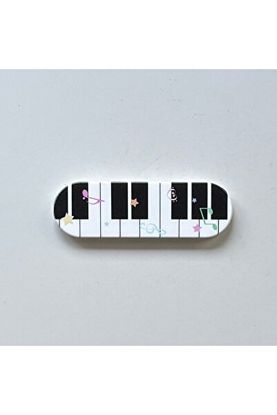 choice2 حامل يدوي منزلق بتصميم مفاتيح بيانو أنيقة ولطيفة، عليه عبارة "أحب نفس...