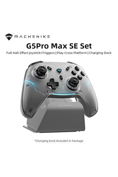 Choice وحدة تحكم الألعاب MACHENIKE G5Pro Max SE باللون الأسود مع قاعدة شحن، م...