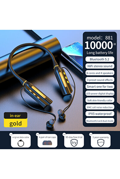 Choice3 سماعات أذن لاسلكية بتقنية البلوتوث بسعة 10000 مللي أمبير و10000 ساعة ...