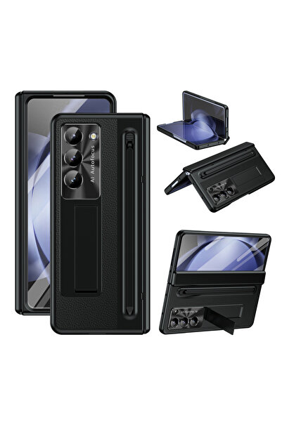 Choice15 جراب أسود لهاتف Galaxy Z Fold 7 مع قلم لمس، متوافق مع هواتف Z Fold 7...