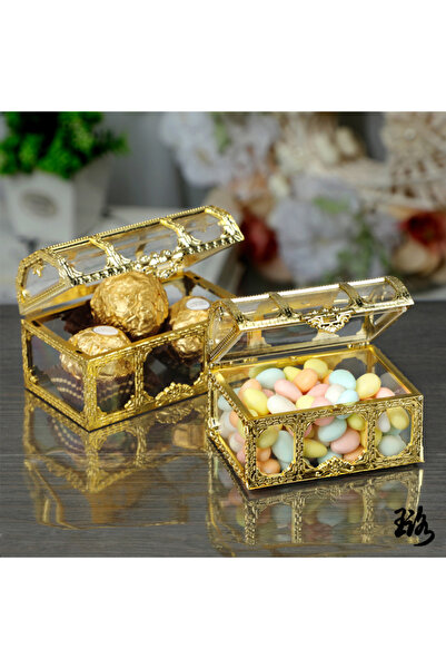 Choice1 كما هو موضح في الصورة، صندوق تخزين كنز ذهبي عتيق، صندوق عرض مجوهرات و...