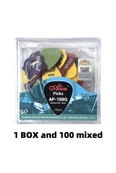 choice2 1 Box and 100 mixed Alice Guitar Pick 12/24/50/100 Pieces Mixed ABS P...