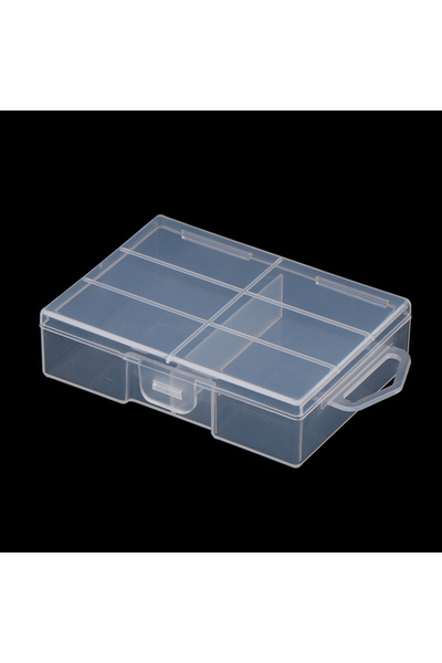 Choice علبة تخزين بطاريات بلاستيكية شفافة من قطعة واحدة، مناسبة لبطاريات AAA،...