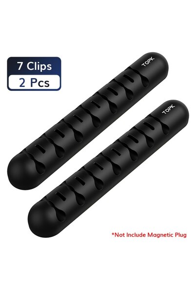 Choice5 7 Clips - 2 Pieces TOPK L35 Cable Organizer Magnetic Plug Box Silicon...