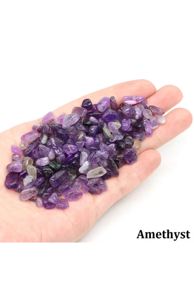 Choice11 ٥٠ غرام من أحجار الجمشت الطبيعية، حصى، بلورات، رقائق، معادن الكوارتز...