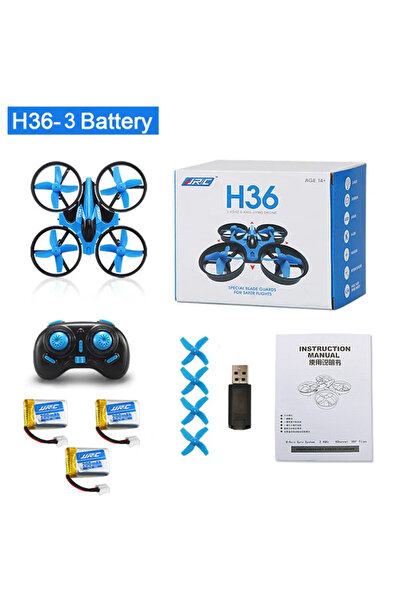Choice5 Blue-3 Battery JJRC H36 Mini Drone 4ch 6-Axis Headless Mode Heliter 3...