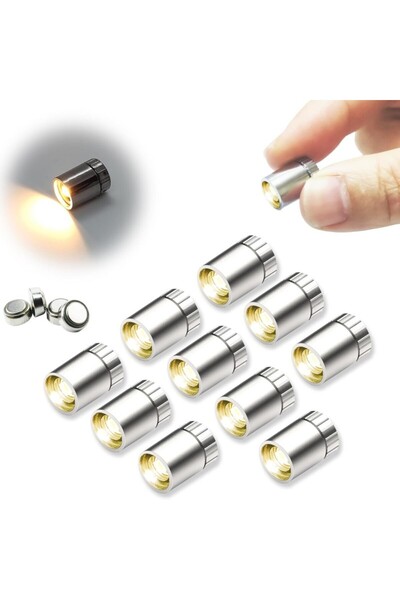 choice2 ١٠ قطع من مصابيح LED صغيرة متعددة الألوان متغيرة اللون، لون أبيض دافئ...