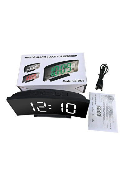 choice2 ساعة رقمية حديثة من النوع الثاني، مزودة بمنبه LED، ساعة مكتبية إلكترو...
