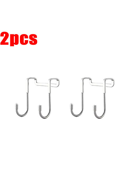 Choice1 2pcs 1-5Pcs Stainless Steel Hook Free Punching Double S-Shape Hook Ki...