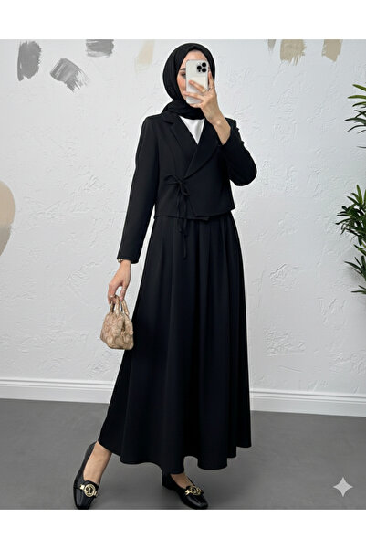 bellura Tied Skirt Jacket Double Set