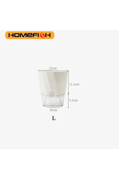 Choice1 Large size Lazy ponic Flower Pot Automatic Water-Absorbing Flowerpot ...