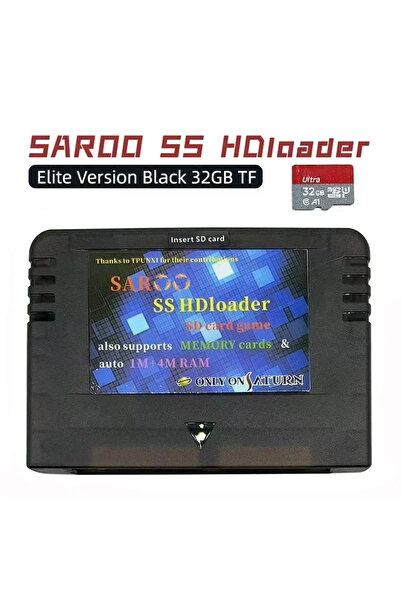 Choice9 Elite Black 32G For SEGA SATURN 0.7 Firmware Plug and Play SAROO SS F...