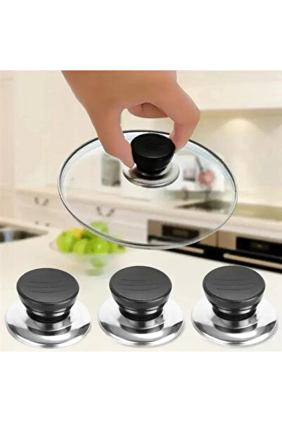 choice2 أبيض 1/3 قطع زر غطاء وعاء زجاجي بلاستيكي عالمي، رأس غطاء وعاء، مقبض غ...