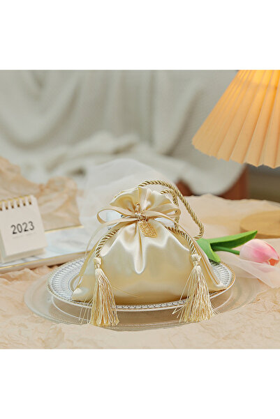 Choice12 13x15cm 30pcs Champagne A 10/20/30pcs Silk Packing Bag Drawstring Gi...
