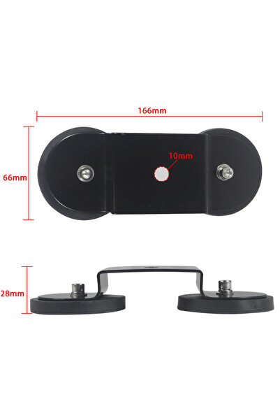 Choice5 حامل سيارة مغناطيسي مزدوج القاعدة D66 مم D43 D66 D88 مم، مزود بإضاءة ...