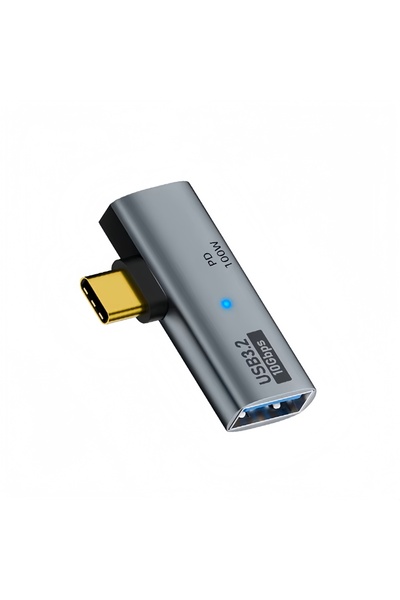 Choice محول USB-C OTG 2 في 1 رمادي من النوع C ذكر إلى USB-C أنثى + موزع USB 3...