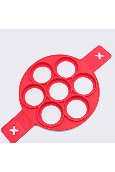 Choice قالب خبز سيليكون غير لاصق بسبعة ثقوب، بمقبض آمن غذائياً، مناسب لقلي ال...