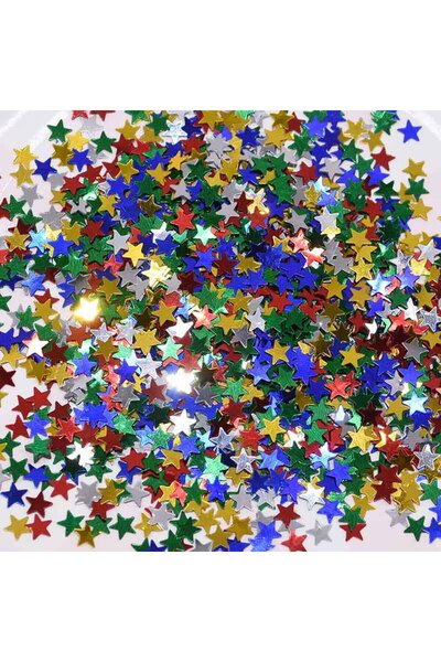 Choice 6MM SC01 Multicolor 15g/bag 6/10MM Gold Silver Acrylic Stars Table Con...