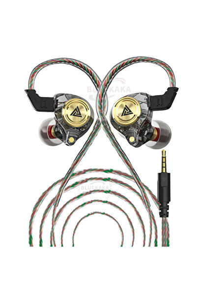 choice2 سماعات رأس سوداء QKZ 15D بتقنية الصوت المحيطي الديناميكي، سماعات أذن ...