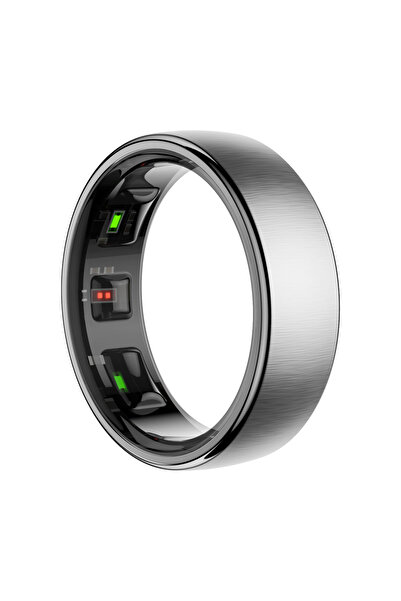 Choice خاتم ذكي Uhoofit R10 فضي اللون مع شاحن، مزود بشاحن، مناسب للرجال والنس...