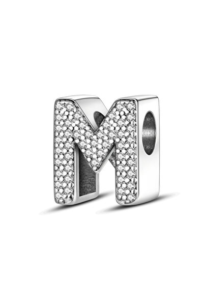 Choice14 KJC165-M خرزة كلاسيكية من الفضة عيار 925 مزينة بـ 26 حرفًا إنجليزيًا...