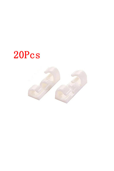 Choice مشابك تنظيم الكابلات البيضاء، إدارة الكابلات، محطة عمل مكتبية، منظم أس...