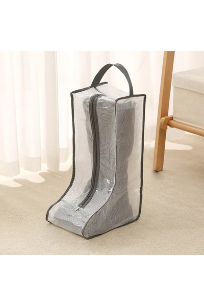 choice2 Grey Long Portable Waterproof Shoes Dust Cover Moistureproof Foldable...