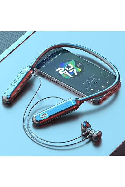 Choice Black D18 Wireless Earphones Bluetooth 5.3 Neckband Headphones Gaming ...