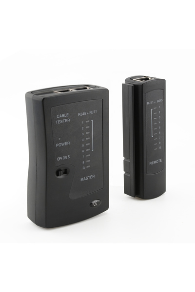 Choice جهاز اختبار كابلات إيثرنت الشبكة RJ45 RJ11 RJ12 باللون الأسود لكابلات ...