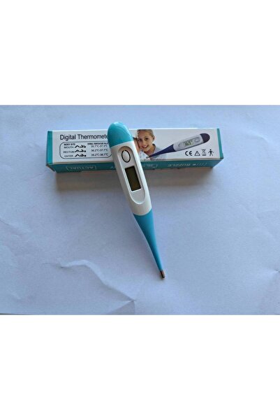 Choice مقياس حرارة رقمي إلكتروني أزرق y441-2 برأس مرن وناعم للكشف عن الحمى عن...