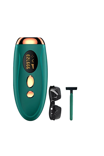 Choice1 UK Plug green Portable IPL Laser Epilator 999999 Flashes - Painless, ...