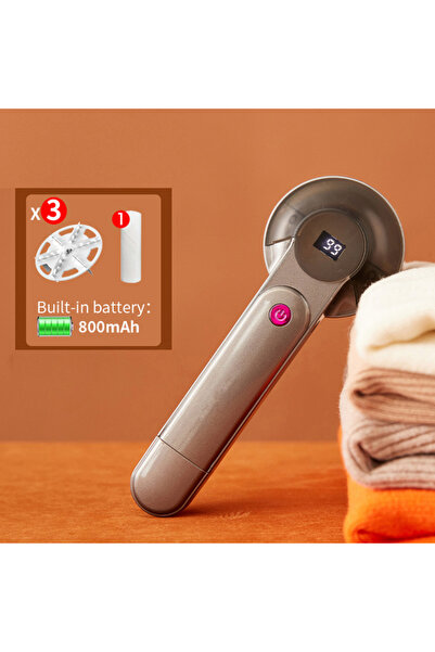 Choice3 مزيل الوبر الكهربائي الرمادي ذو 800 مللي أمبير بثلاث شفرات، مزيل وبر ...