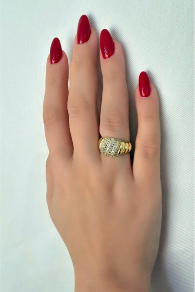 Store Diva Charm Şık Kadın Burgu Ayarlı Yüzük