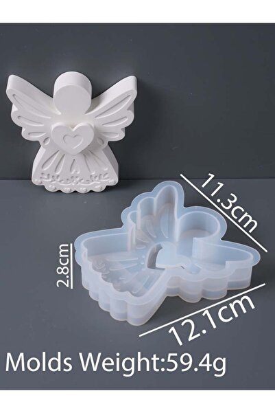 Choice1 large 3D Love Angel Flower Arrangement Silicone Mold DIY Valentine's ...