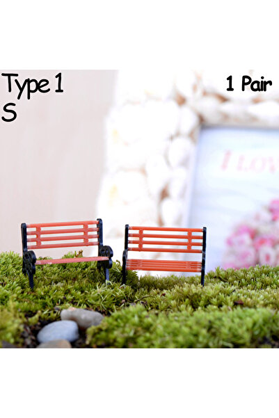 Choice النوع 1--S زوج واحد من المقاعد المصغرة المصنوعة من الراتنج، مثالية للأ...