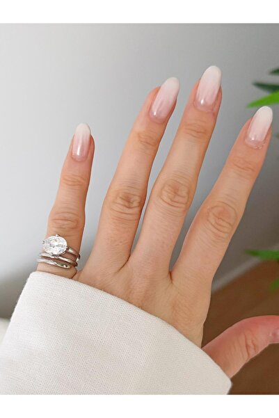 Venus Design Çelik Tek Taş Serçe Parmak Yüzük (Ayarlanabilirdir)