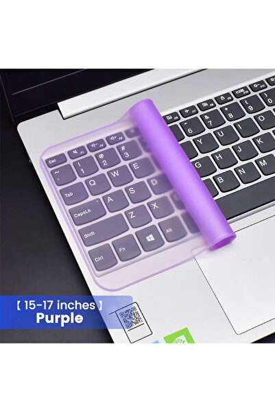 Choice1 واقي لوحة مفاتيح كمبيوتر محمول عالمي، لون بنفسجي، مقاس 15-17 بوصة، قط...