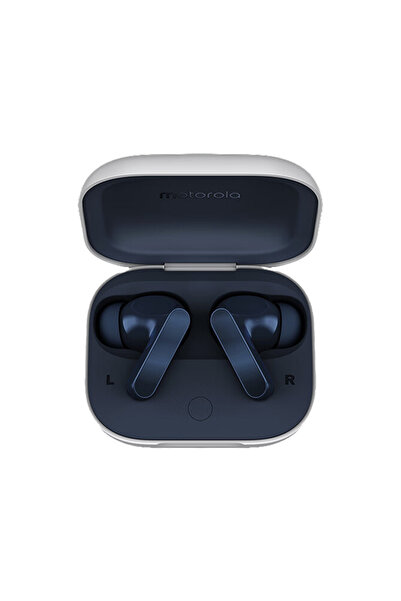 choice2 سماعات أذن لاسلكية من سلسلة موتو باللون الأزرق الداكن من لينوفو، بتقن...