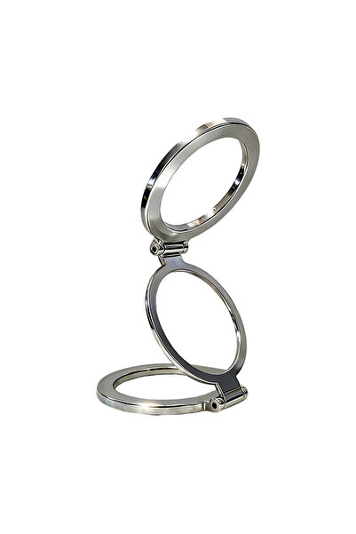 Choice حامل فضي للهاتف اللوحي، مزود بحلقة مغناطيسية، 3 أقسام، تثبيت مغناطيسي ...