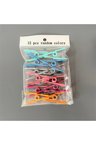 Choice 12 قطعة من مشابك فولاذية متينة متعددة الأغراض بألوان عشوائية، مثالية ل...