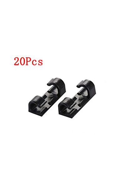 choice2 مشابك تنظيم الكابلات السوداء، إدارة الكابلات، محطة عمل مكتبية، منظم أ...