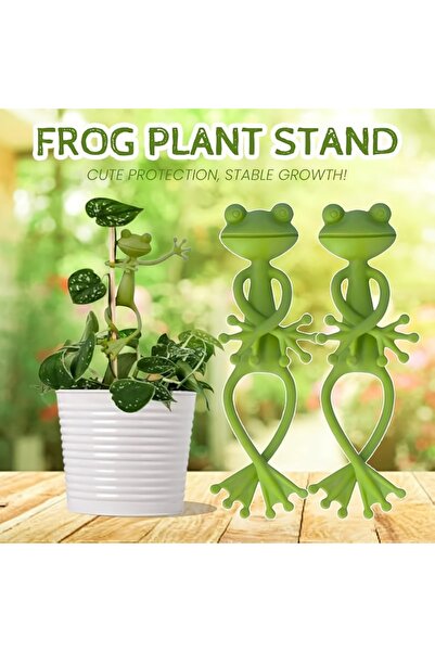 choice2 حامل نباتات على شكل ضفدع، أحمر، قطعة واحدة/قطعتان/5 قطع، دعامات نباتا...