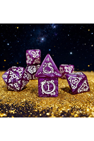 Choice1 PURPLE Polyhedral Dice - Digital Dice RPG Tabletop Game Accessories -...